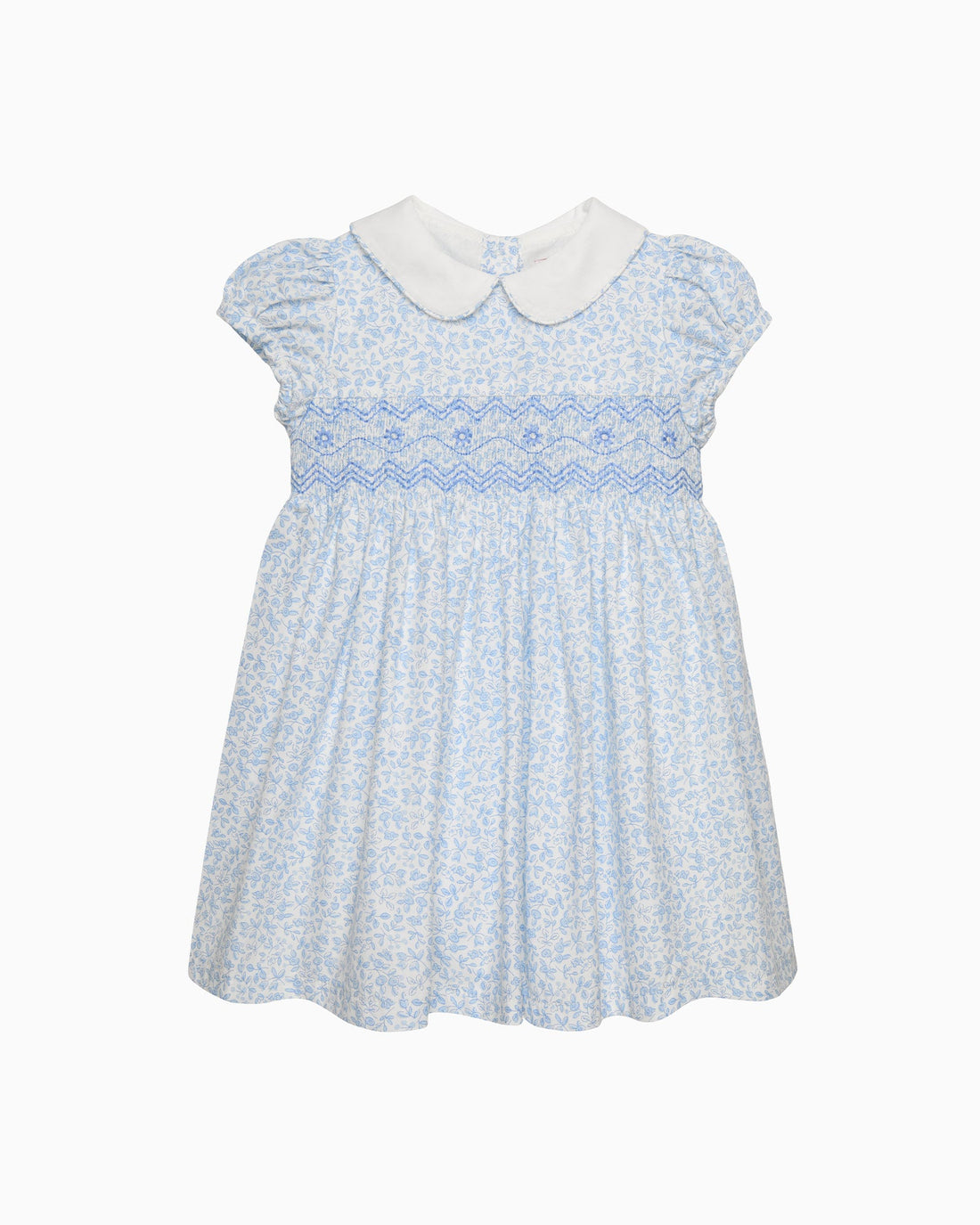Confiture Dress Baby Catherine Smocked Dress in Blue Floral