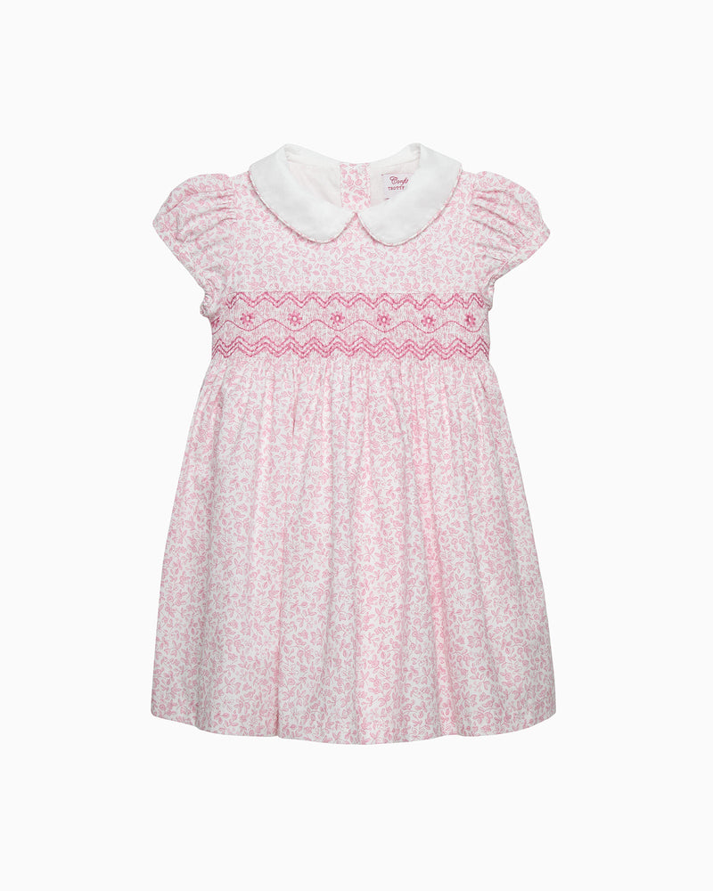 Confiture Dress Baby Catherine Smocked Dress in Pink