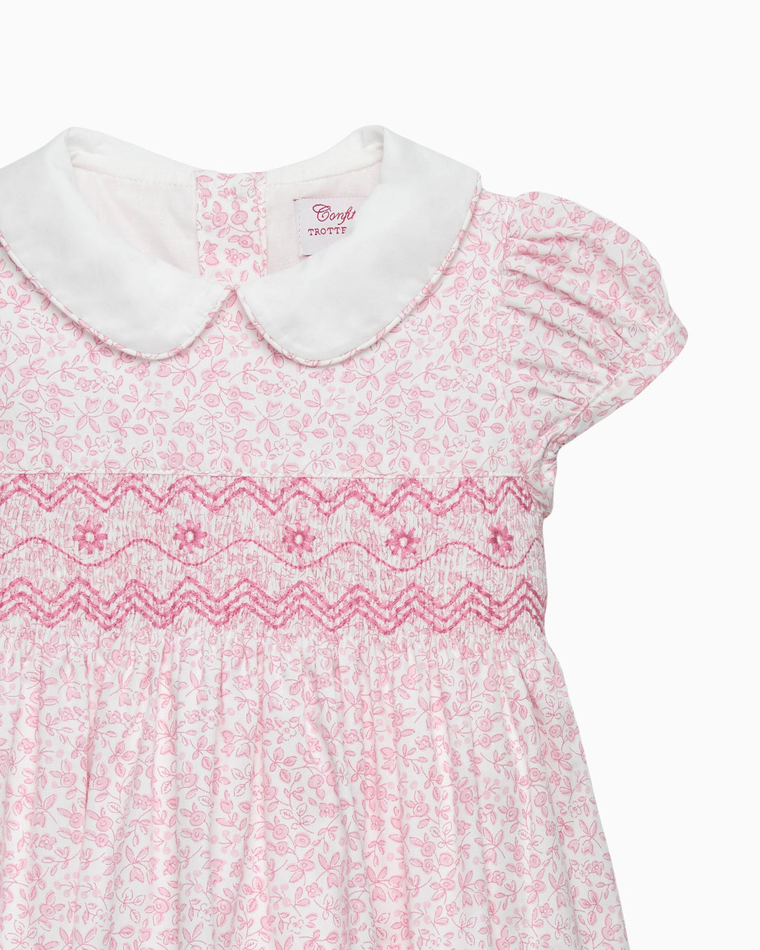 Confiture Dress Baby Catherine Smocked Dress in Pink