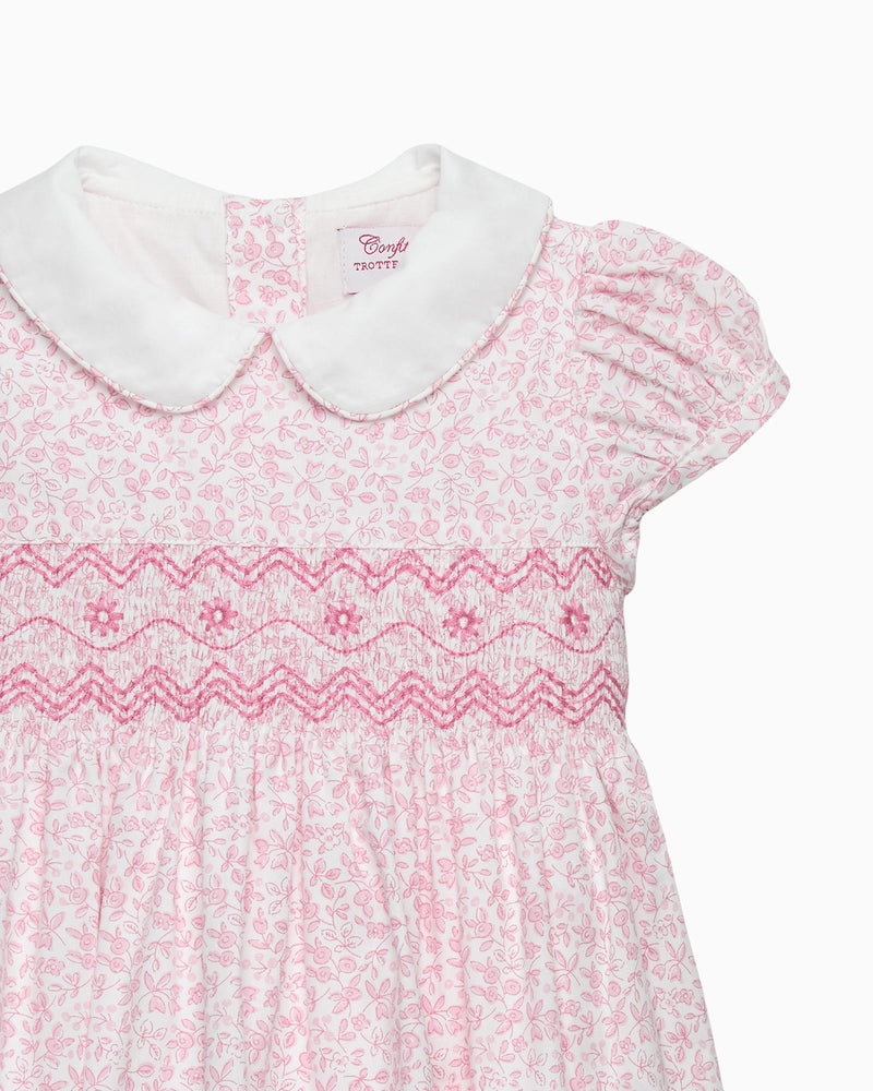 Confiture Dress Baby Catherine Smocked Dress in Pink