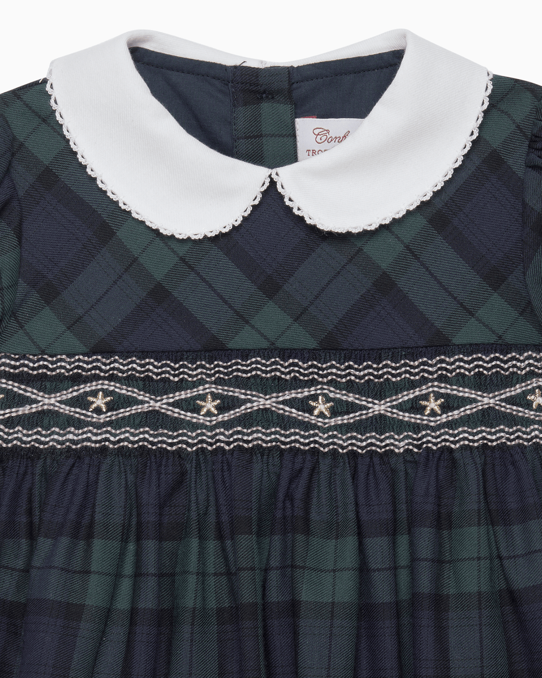 Confiture Dress Baby Charlotte Tartan Smocked Dress