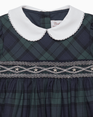 Confiture Dress Baby Charlotte Tartan Smocked Dress