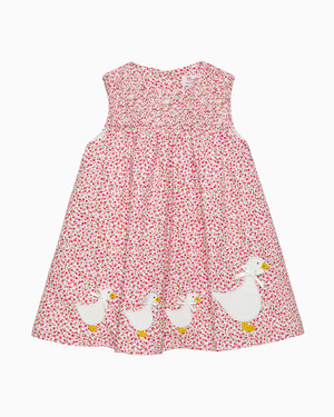 Confiture Dress Baby Cherry Smocked Duck Dress