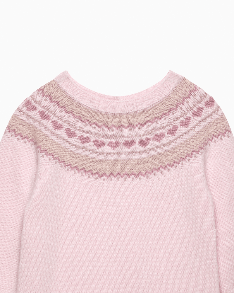 Confiture Dress Baby Cosy Fair Isle Knitted Dress