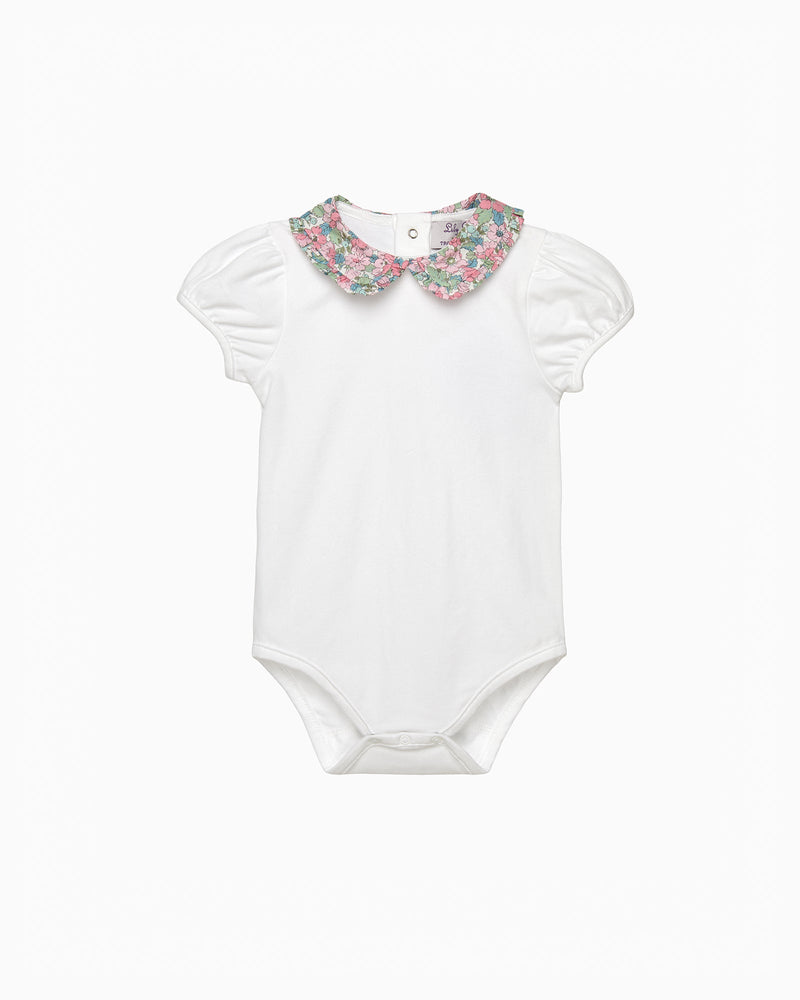 Lily Rose Body Baby Short Sleeved Dahlia Pie Crust Collar Body
