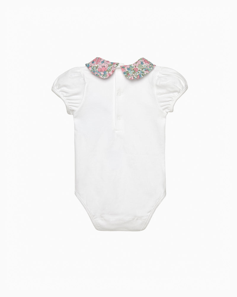 Lily Rose Body Baby Short Sleeved Dahlia Pie Crust Collar Body