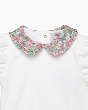 Lily Rose Body Baby Short Sleeved Dahlia Pie Crust Collar Body