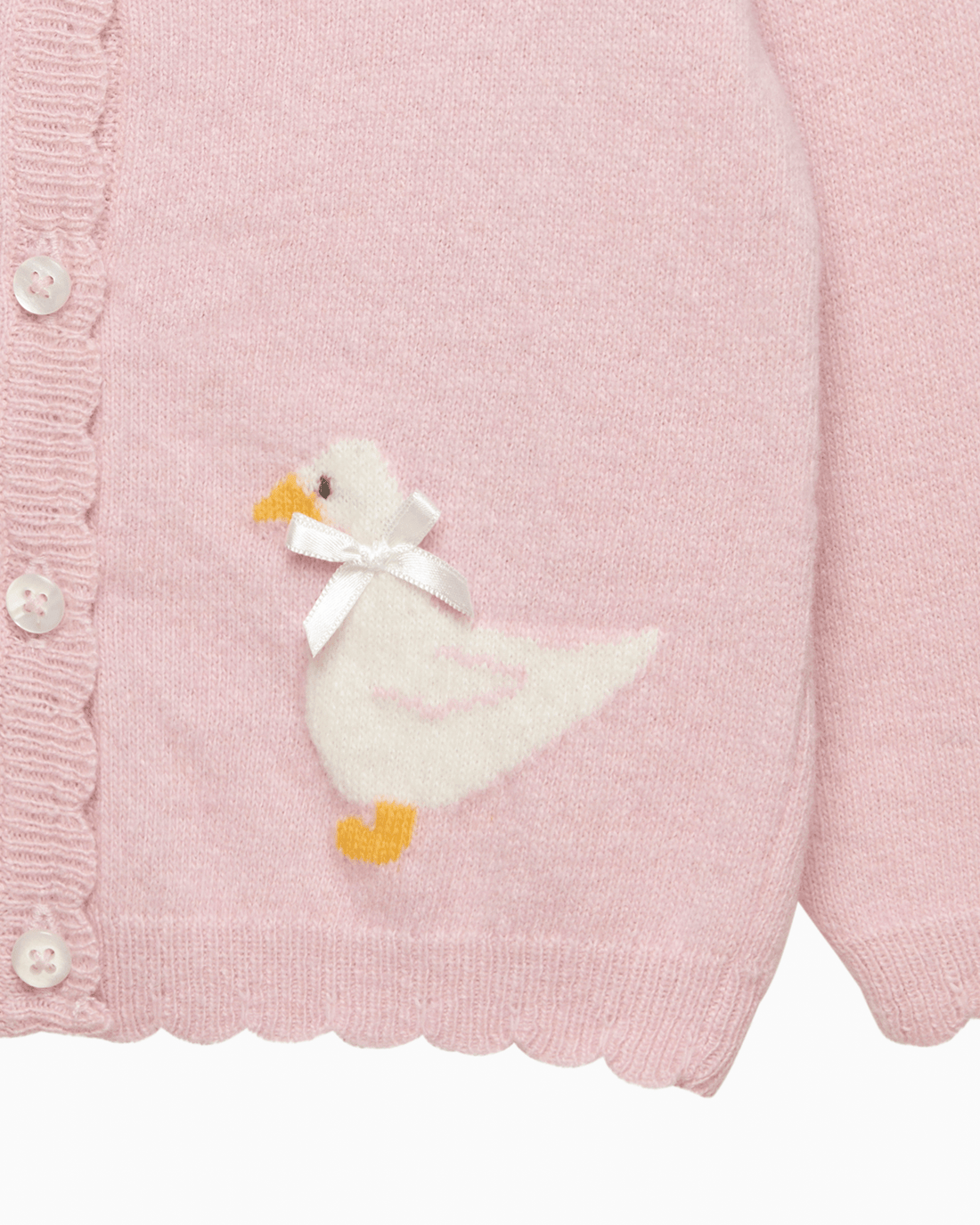 Confiture Cardigan Baby Duck Cardigan In Pale Pink confiture-cardigan-baby-duck-cardigan-in-pale-pink