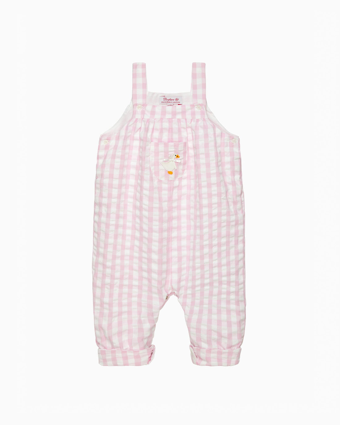 Confiture Dungarees Baby Duck Gingham Dungarees