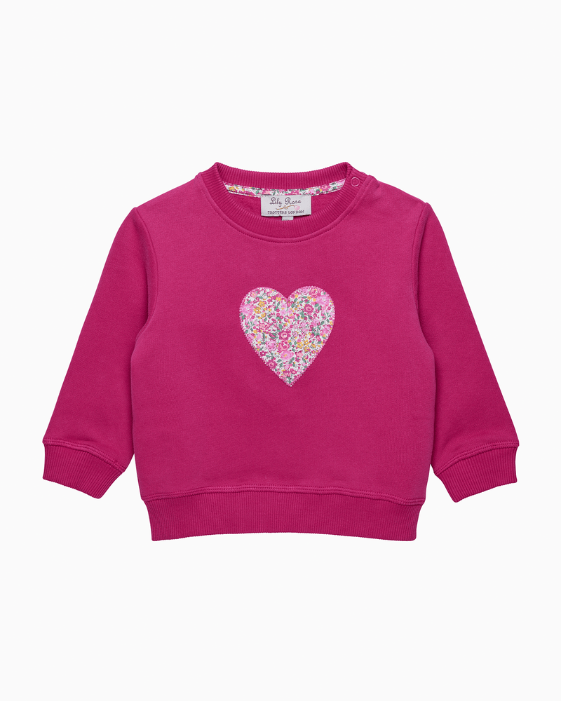 Confiture Sweatshirt Baby Emma & Georgina Heart Sweatshirt