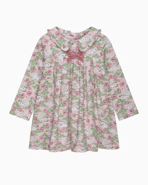 Confiture Dress Baby Hedgehog Jersey Dress in Pink