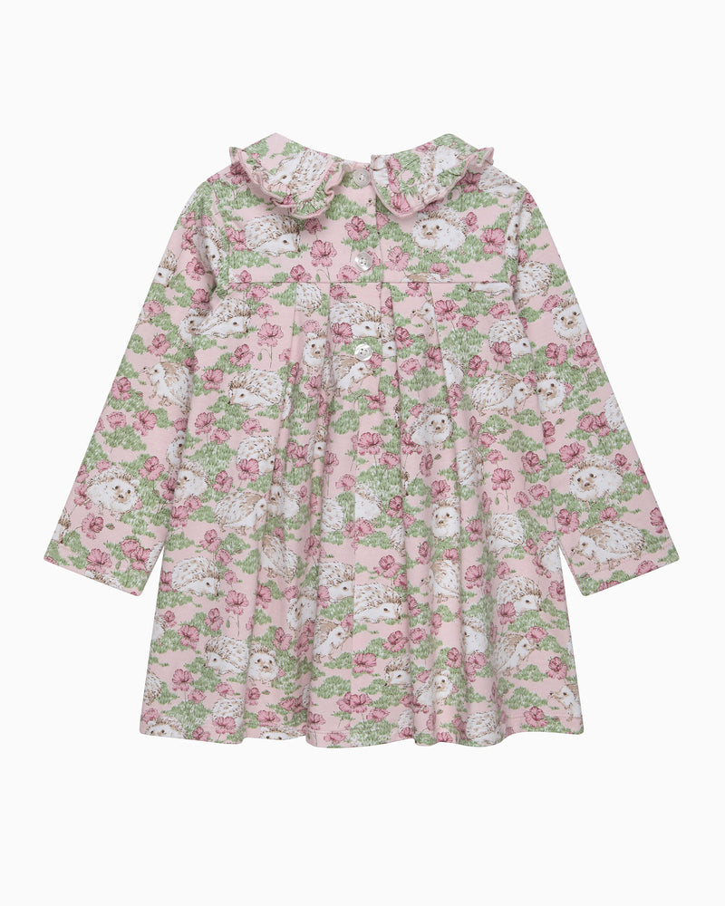 Confiture Dress Baby Hedgehog Jersey Dress in Pink