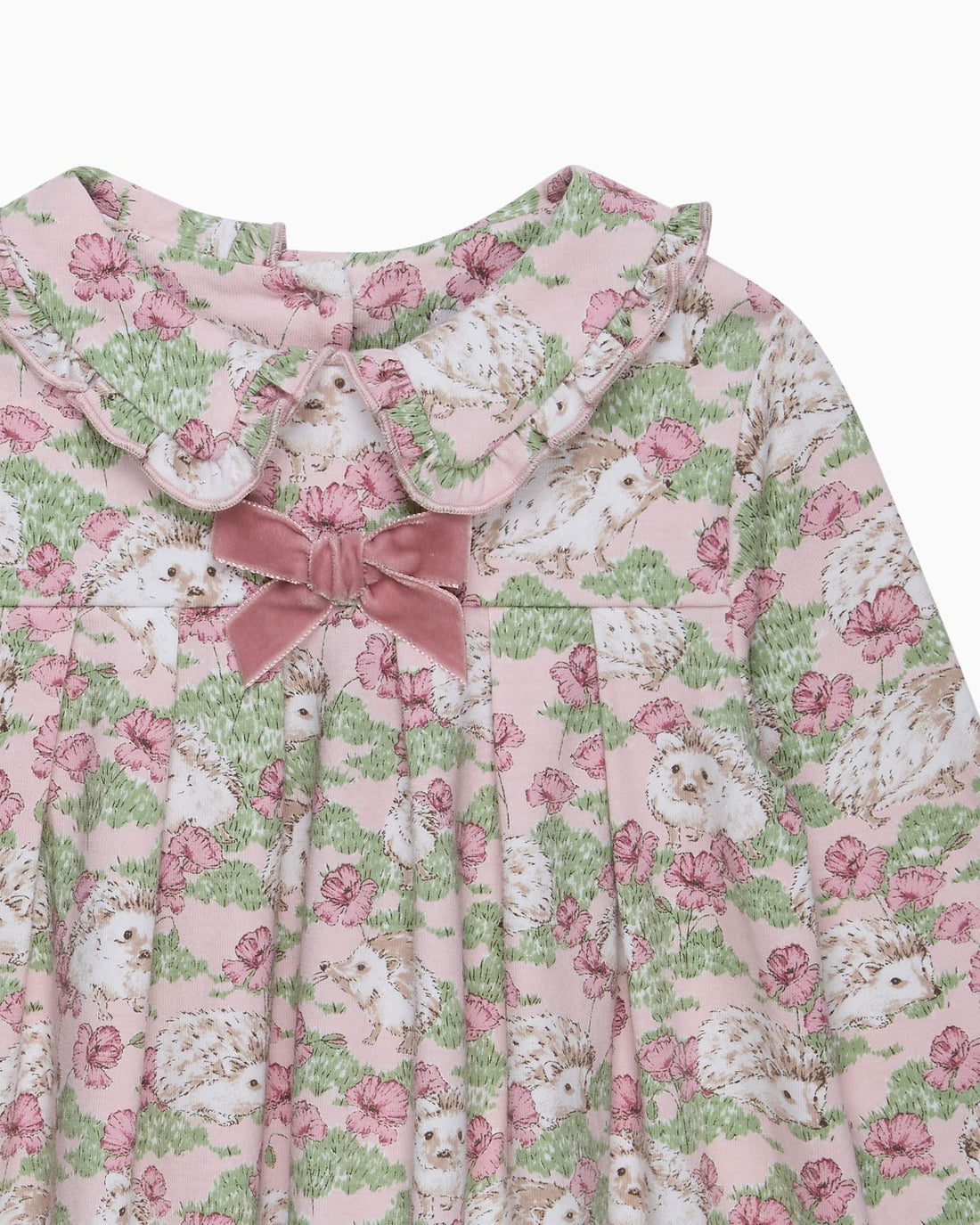 Confiture Dress Baby Hedgehog Jersey Dress in Pink