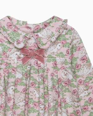 Confiture Dress Baby Hedgehog Jersey Dress in Pink