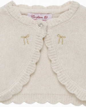 Confiture Cardigan Baby Maria Embroidered Bolero Cardigan