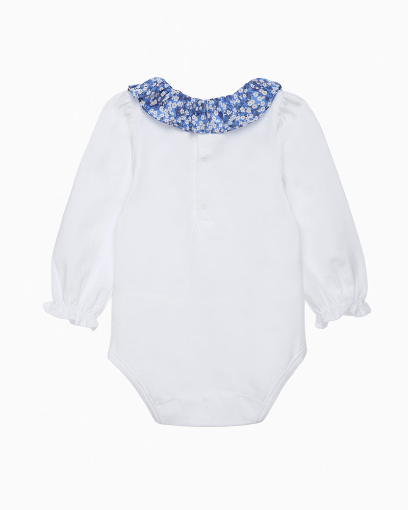 Lily Rose Body Baby Long Sleeved Willow Body in Blue Mitsi Valeria