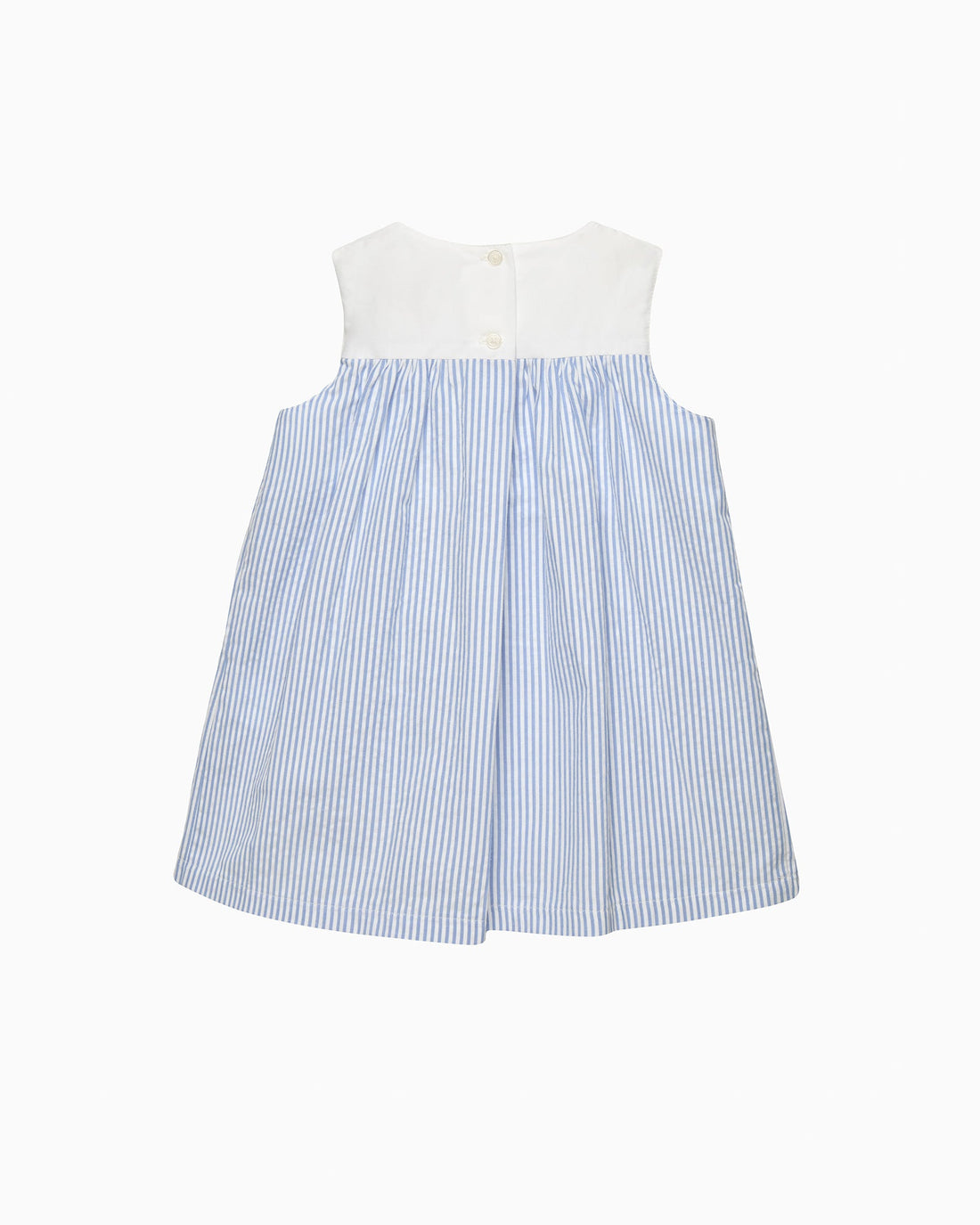 Confiture Dress Baby Pinafore Duck Dress in Blue Stripe