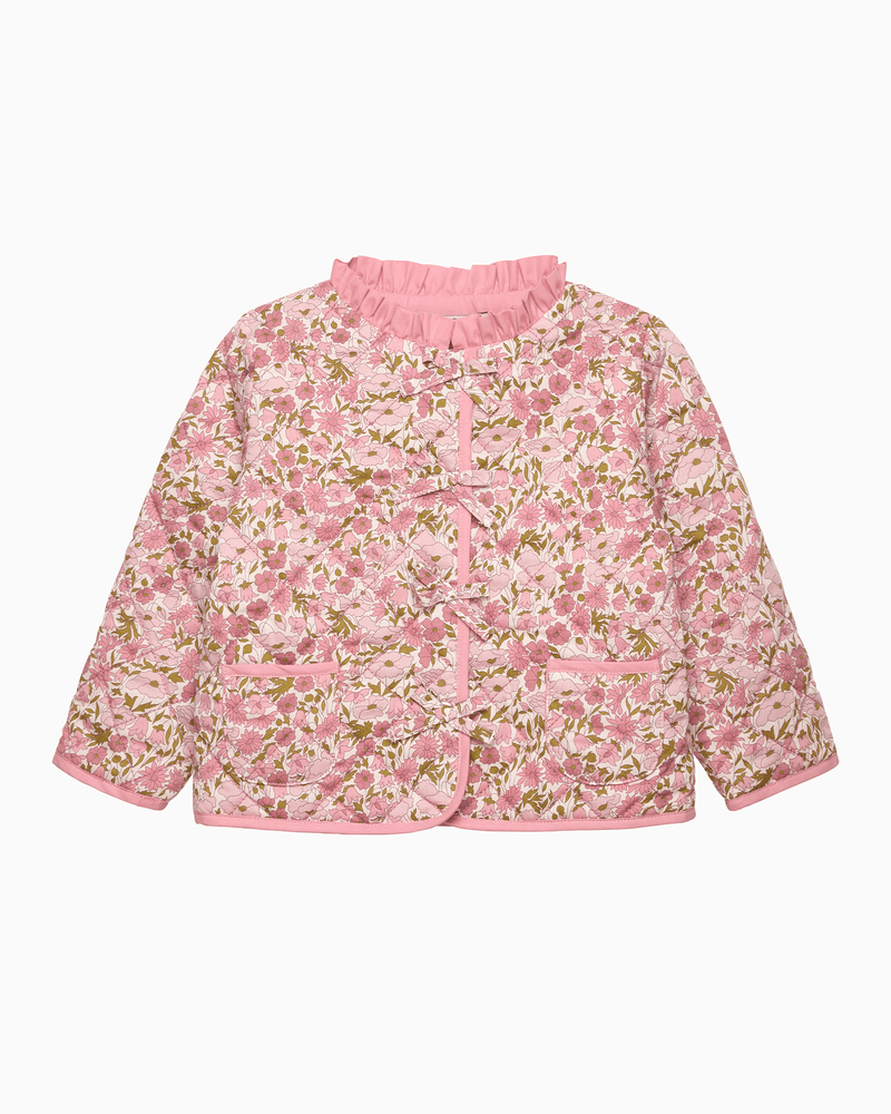 Lily Rose Jacket Baby Quilted Jacket in Poppy & Daisy