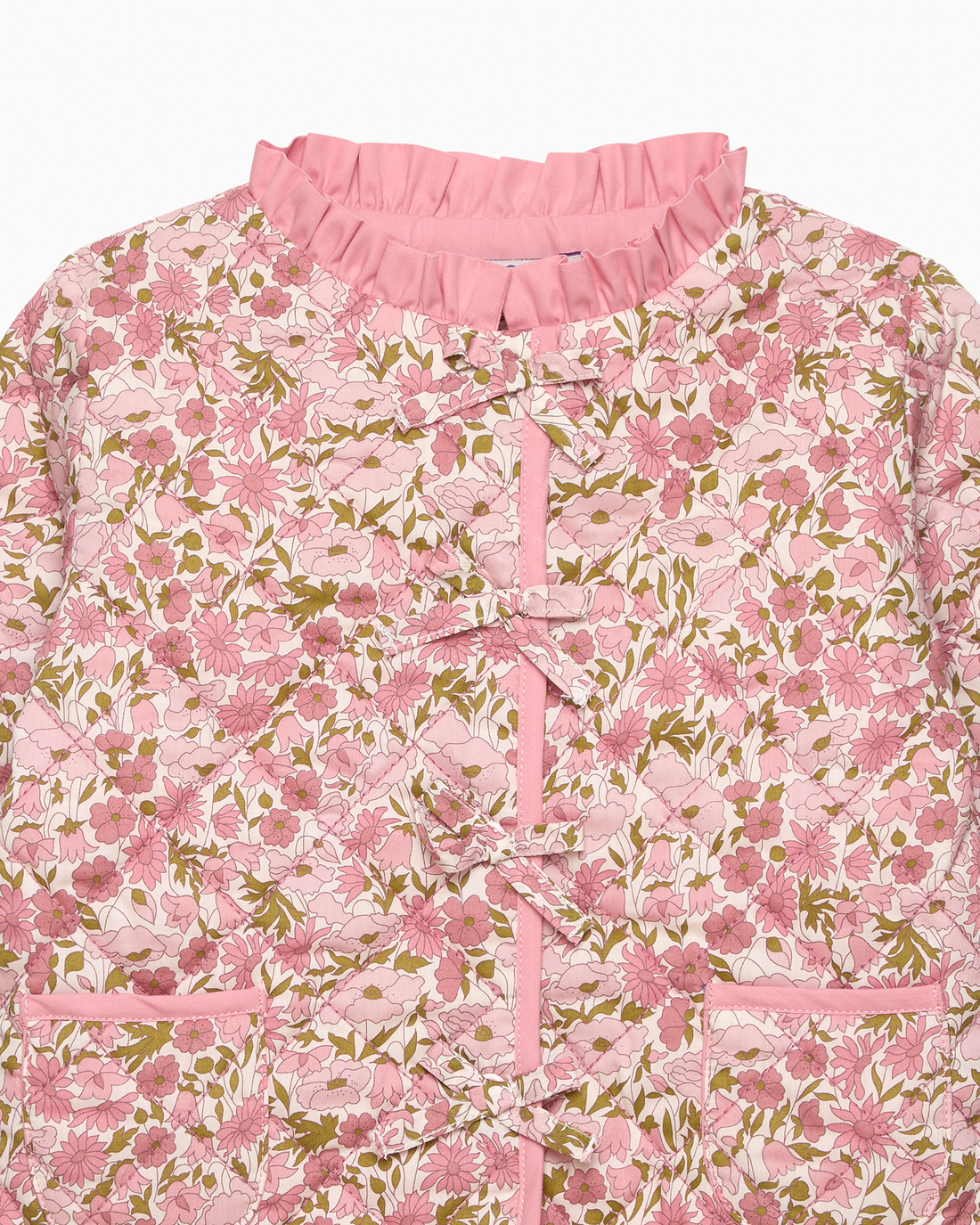 Lily Rose Jacket Baby Quilted Jacket in Poppy & Daisy