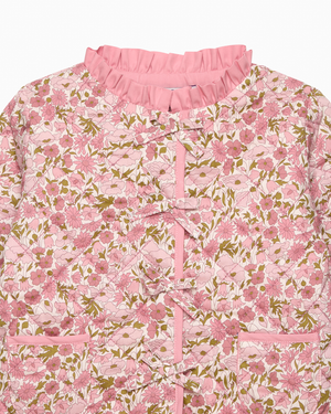 Lily Rose Jacket Baby Quilted Jacket in Poppy & Daisy
