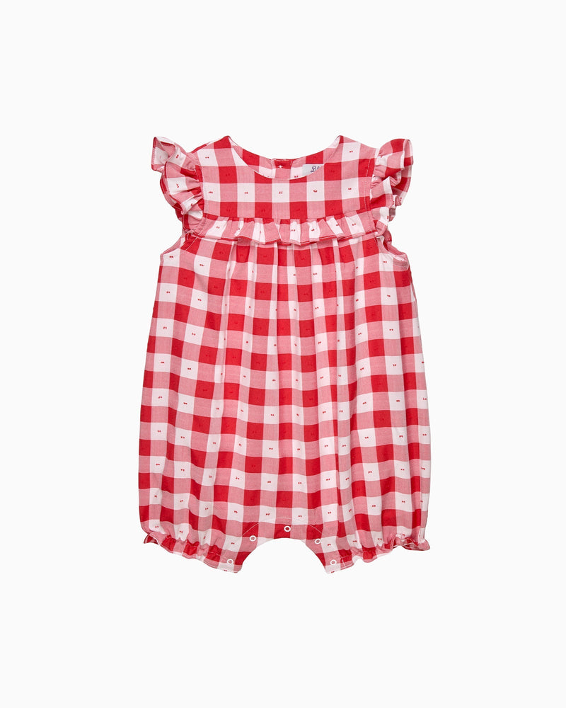 Confiture Romper Baby Gingham Ruffle Romper