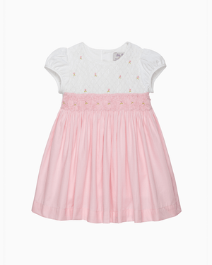 Lily Rose Dress Baby Rose Hand Smocked Dress in Pink