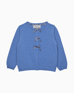 Lily Rose Cardigan Baby Bow Cardigan in Strawberry Thief