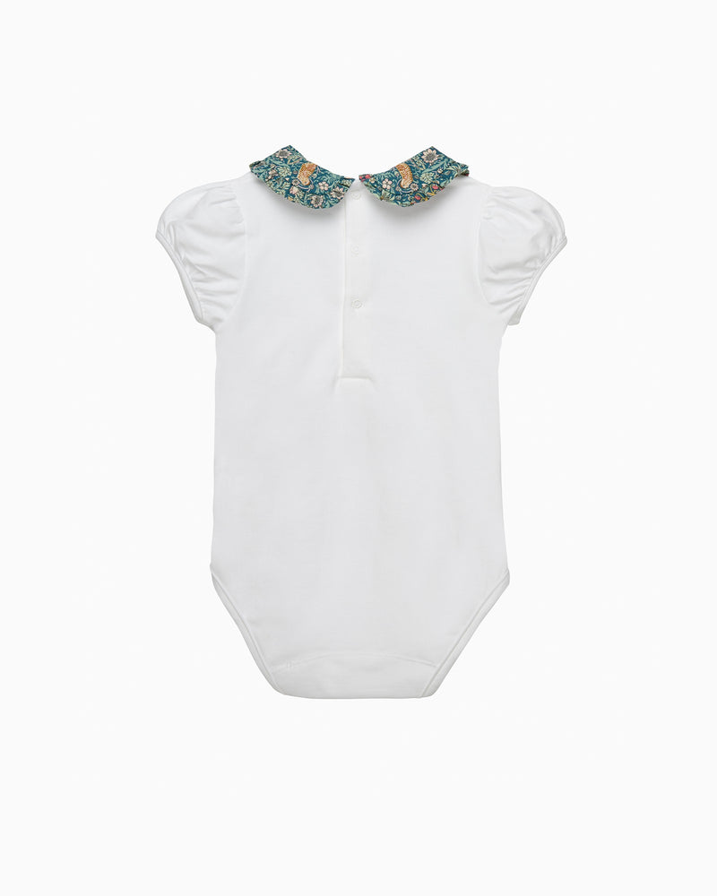 Lily Rose Body Baby Short-Sleeved Strawberry Thief Pie Crust Body