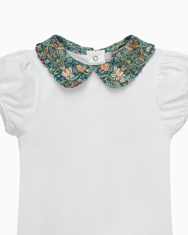 Lily Rose Body Baby Short-Sleeved Strawberry Thief Pie Crust Body