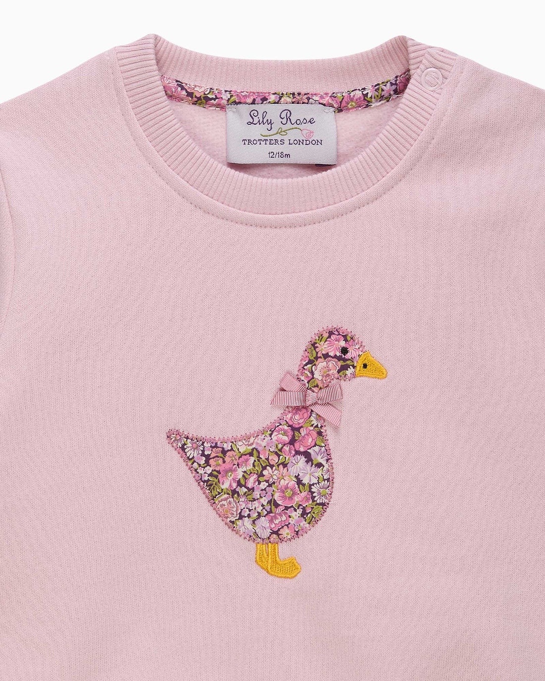 Lily Rose Sweatshirt Baby Duck Sweatshirt in Chive