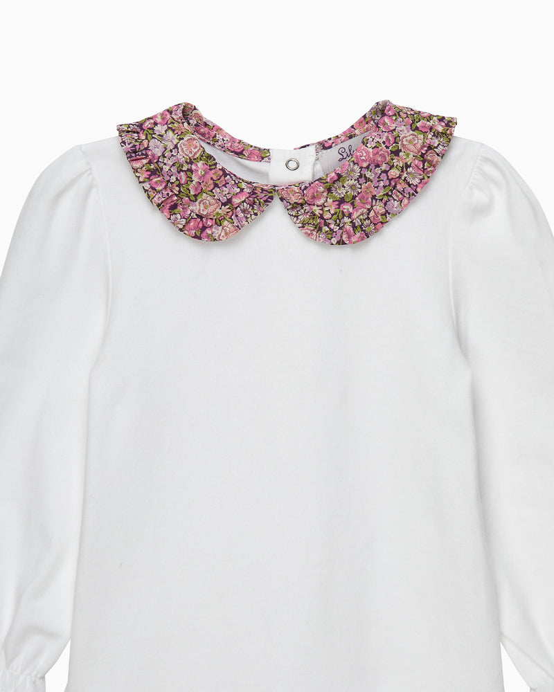 Lily Rose Body Baby Short-Sleeved Chive Pie Crust Collar Body