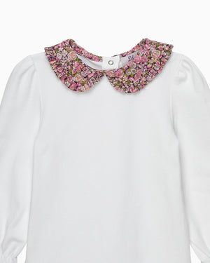 Lily Rose Body Baby Short-Sleeved Chive Pie Crust Collar Body