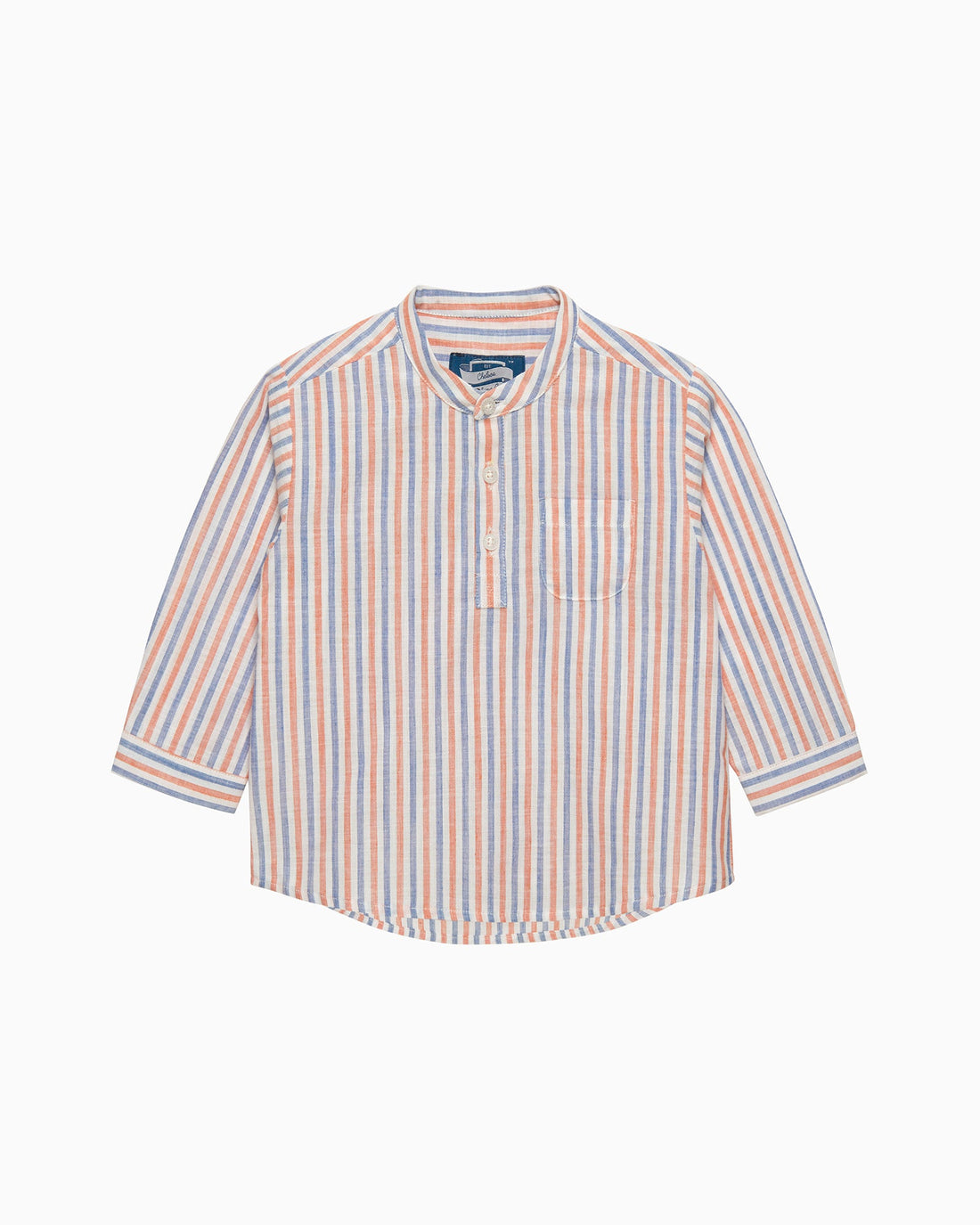 Chelsea Clothing Company Shirt Baby Oscar Shirt in Orange/Blue Stripe