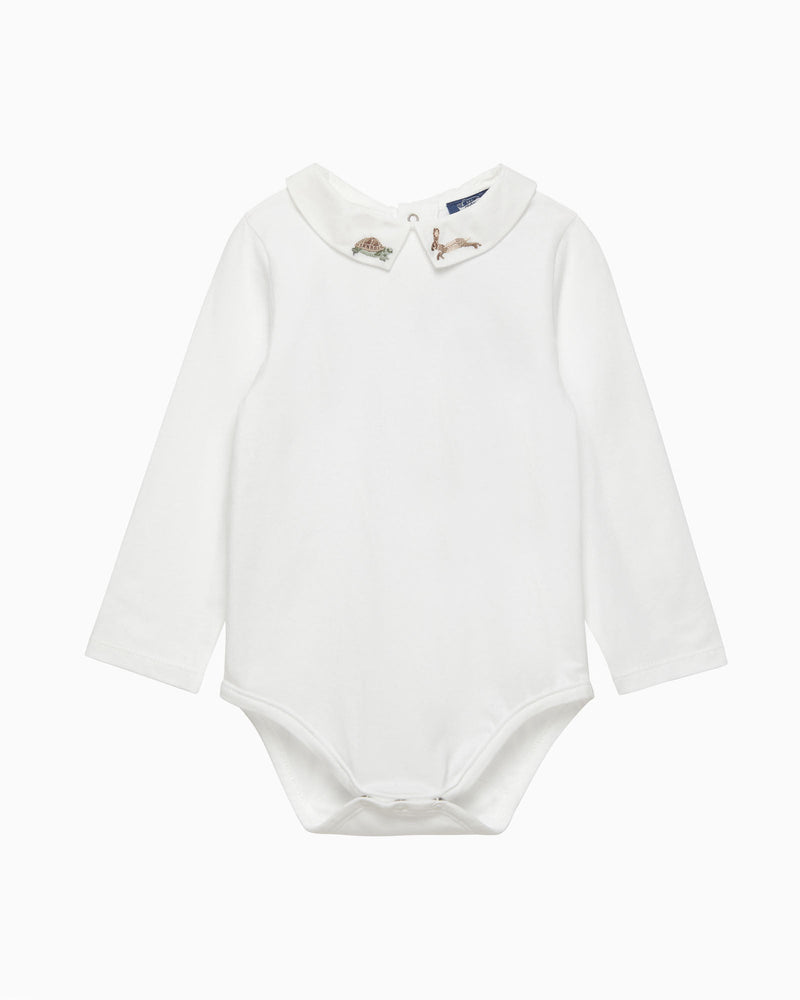 Chelsea Clothing Company Body Baby Monty Long-Sleeved Body in Tortoise & Hare