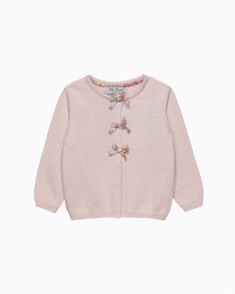 Lily Rose Cardigan Baby Bow Cardigan in Claire Aude