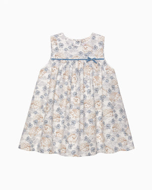Confiture Dress Baby Hollie Hedgehog Pinafore in Pale Blue