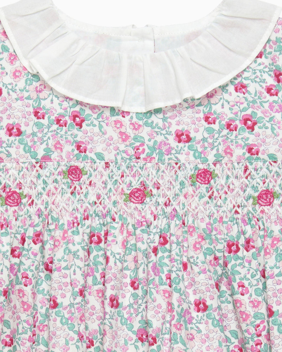 Confiture Dress Baby Catherine Smocked Dress in Pink Floral