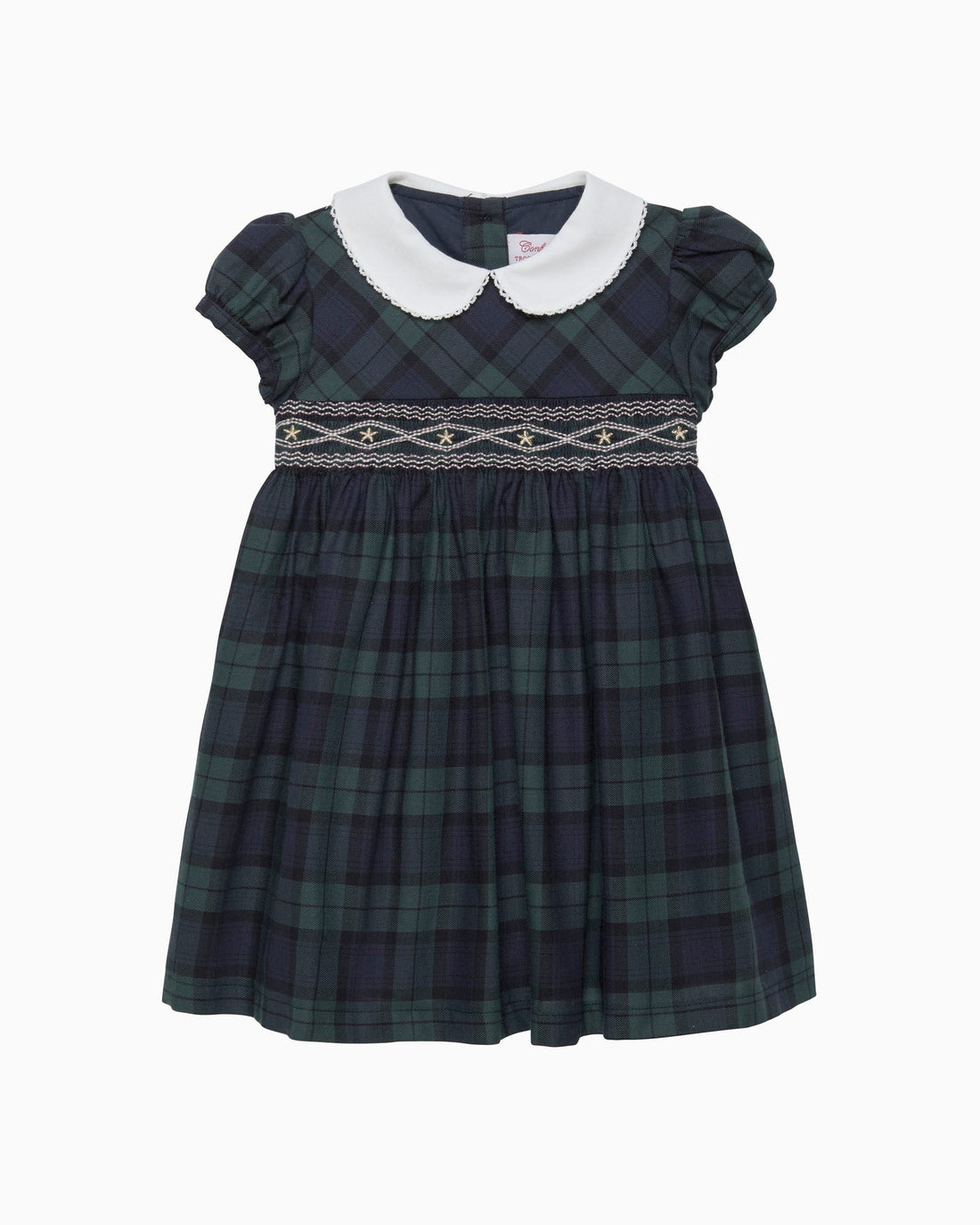 Confiture Dress Baby Charlotte Tartan Smocked Dress