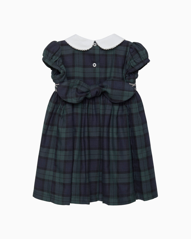 Confiture Dress Baby Charlotte Tartan Smocked Dress