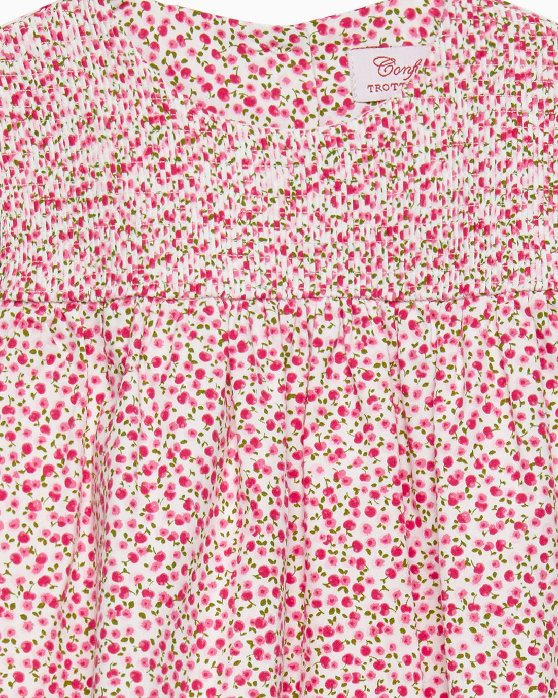 Confiture Dress Baby Cherry Smocked Duck Dress