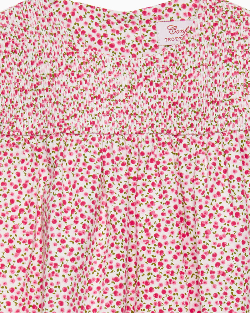 Confiture Dress Baby Cherry Smocked Duck Dress