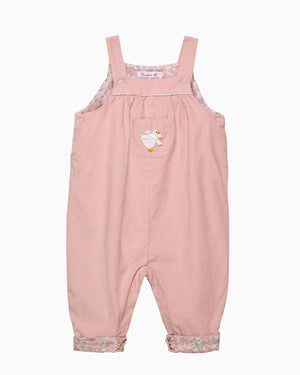 Confiture Dungarees Baby Arabella Cord Duck Applique Dungarees