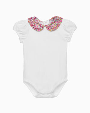 Lily Rose Body Baby Short Sleeved Pie Crust Collar Body in Emma & Georgina