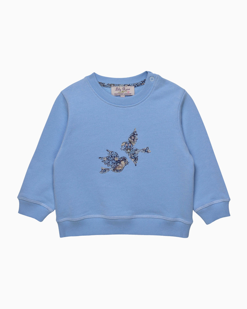Lily Rose Sweatshirt Baby Strawberry Thief Birds Sweatshirt