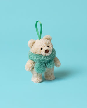 Jellycat Soft Toys Jellycat Bartholomew Bear Jr. Winter Warmer Decoration