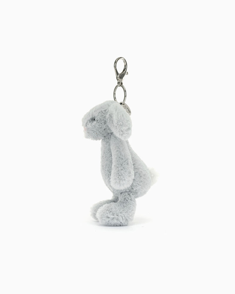 Jellycat Toy Jellycat Silver Bashful Bunny Bag Charm