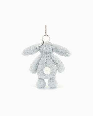 Jellycat Toy Jellycat Silver Bashful Bunny Bag Charm