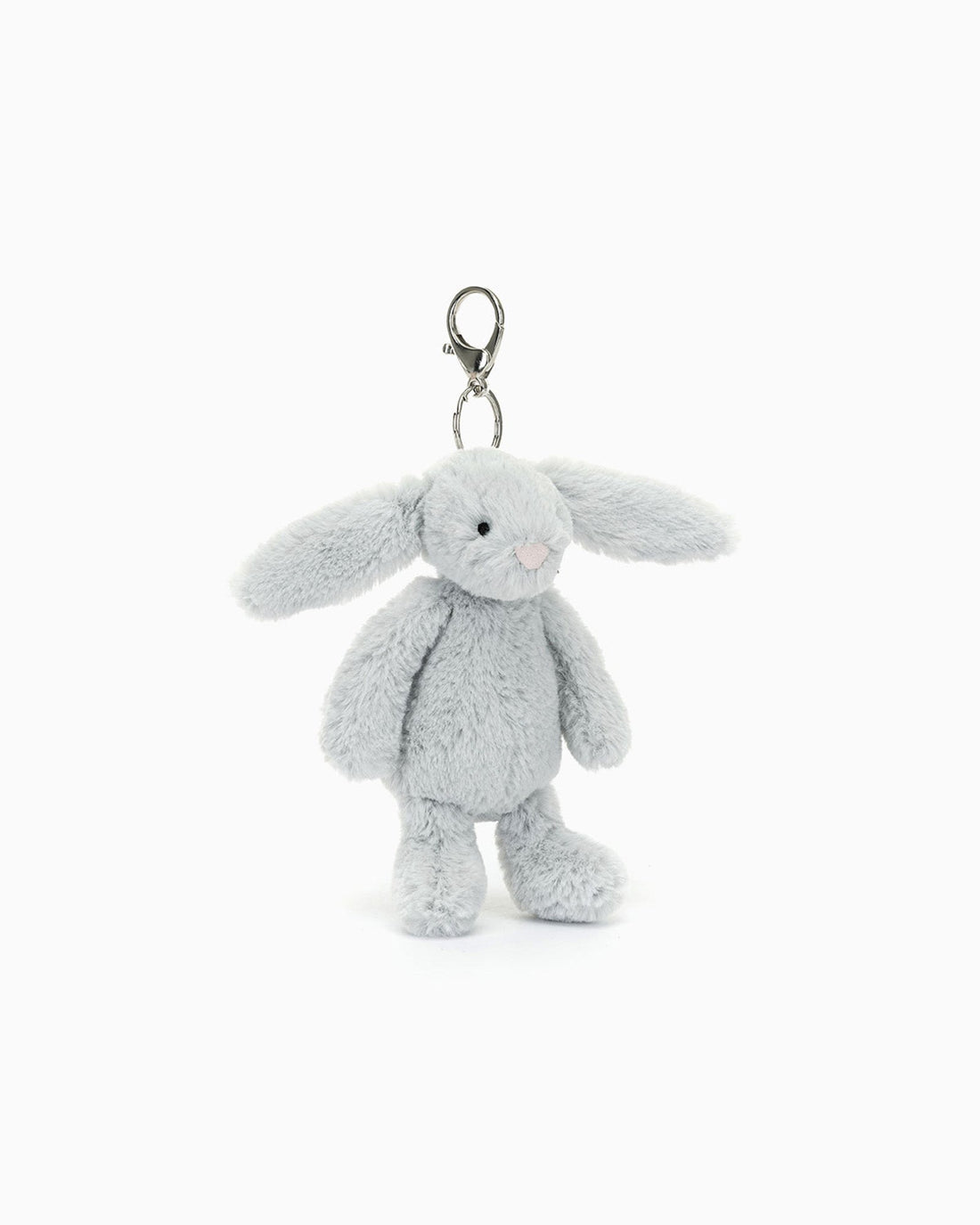 Jellycat Toy Jellycat Silver Bashful Bunny Bag Charm