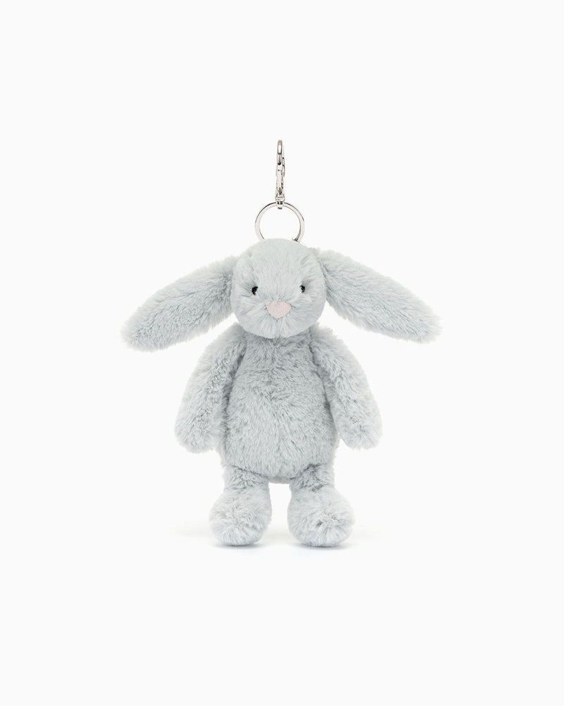 Jellycat Toy Jellycat Silver Bashful Bunny Bag Charm