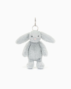 Jellycat Toy Jellycat Silver Bashful Bunny Bag Charm